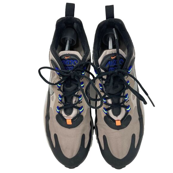 Nike Air Max 270 React -Mens Sz 9 -Winter Khaki -Beige/Black -Running CD2049-200 - Picture 4 of 12